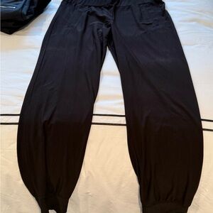 Norma Kamali Black Track Pants